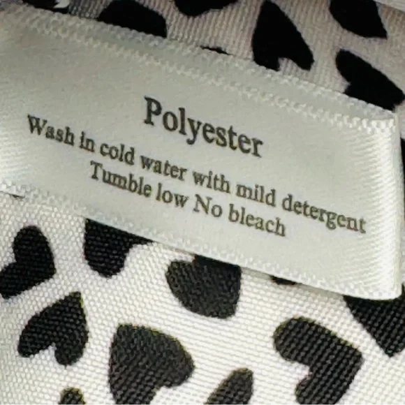 Brighton LOVE Zip Pouch Black White Geometric Canvas 9x5.5 - Picture 7 of 11